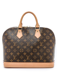 Женская коричневая сумка из плотной ткани от Louis Vuitton