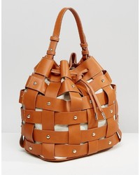 Коричневая сумка-мешок от Mango