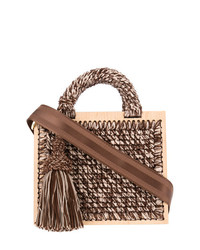 Коричневая сумка через плечо от 711