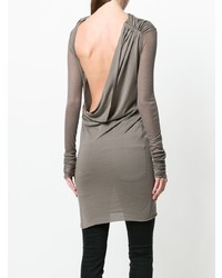 Коричневая туника от Rick Owens Lilies