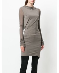 Коричневая туника от Rick Owens Lilies