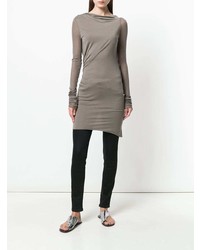 Коричневая туника от Rick Owens Lilies