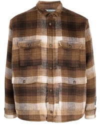 Мужская коричневая фланелевая рубашка с длинным рукавом в шотландскую клетку от Reese Cooper® 
