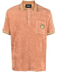 Мужская коричневая футболка-поло с принтом от BARROW