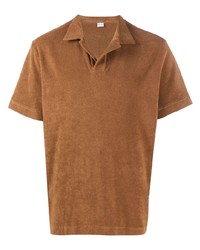 Мужская коричневая футболка-поло от Aspesi