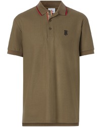 Мужская коричневая футболка-поло от Burberry