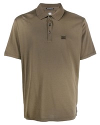Мужская коричневая футболка-поло от C.P. Company
