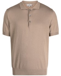 Мужская коричневая футболка-поло от Canali