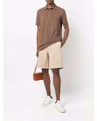 Мужская коричневая футболка-поло от Ballantyne