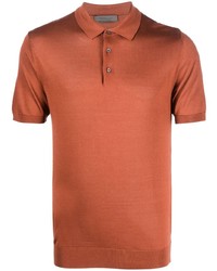 Мужская коричневая футболка-поло от Corneliani