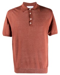 Мужская коричневая футболка-поло от Costumein