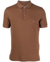 Мужская коричневая футболка-поло от Fay