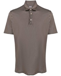 Мужская коричневая футболка-поло от Fedeli