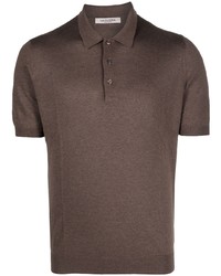 Мужская коричневая футболка-поло от Fileria
