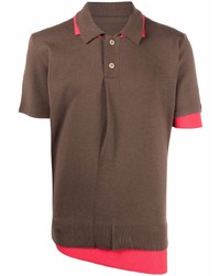 Мужская коричневая футболка-поло от Jacquemus