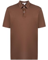Мужская коричневая футболка-поло от James Perse