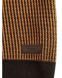 Мужская коричневая футболка-поло от Tod's