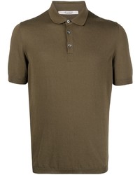Мужская коричневая футболка-поло от La Fileria For D'aniello