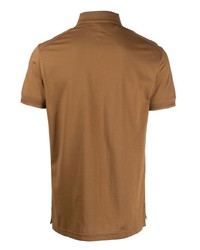 Мужская коричневая футболка-поло от Tommy Hilfiger