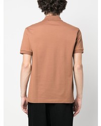 Мужская коричневая футболка-поло от Lacoste