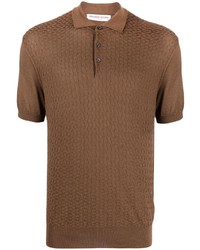 Мужская коричневая футболка-поло от Orlebar Brown