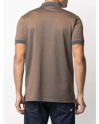 Мужская коричневая футболка-поло от Lanvin