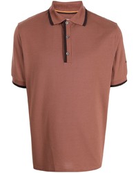 Мужская коричневая футболка-поло от Paul Smith