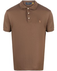 Мужская коричневая футболка-поло от Polo Ralph Lauren