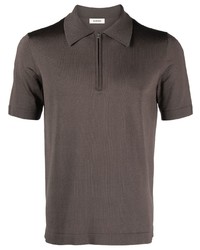 Мужская коричневая футболка-поло от Sandro