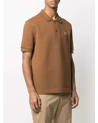 Мужская коричневая футболка-поло от Lacoste
