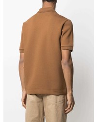 Мужская коричневая футболка-поло от Lacoste