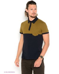 Мужская коричневая футболка-поло от Tom Farr