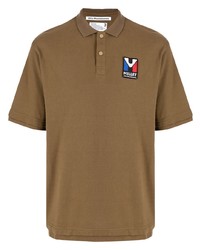 Мужская коричневая футболка-поло от White Mountaineering