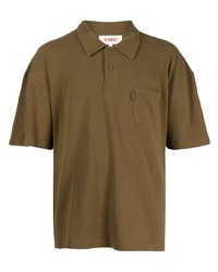 Мужская коричневая футболка-поло от YMC