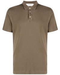 Мужская коричневая футболка-поло от Z Zegna