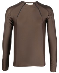 Мужская коричневая футболка с длинным рукавом от Gmbh