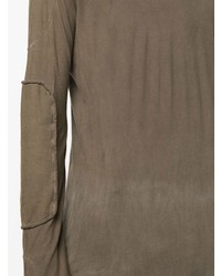 Мужская коричневая футболка с длинным рукавом от Masnada