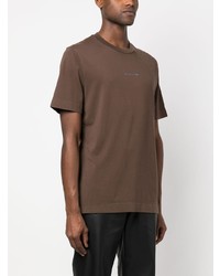 Мужская коричневая футболка с круглым вырезом с принтом от 1017 Alyx 9Sm