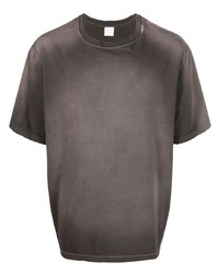 Мужская коричневая футболка с круглым вырезом от Alchemist