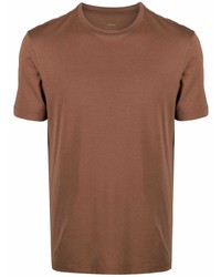 Мужская коричневая футболка с круглым вырезом от Altea