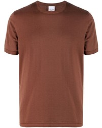 Мужская коричневая футболка с круглым вырезом от Aspesi