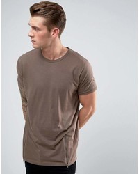 Мужская коричневая футболка с круглым вырезом от Brave Soul