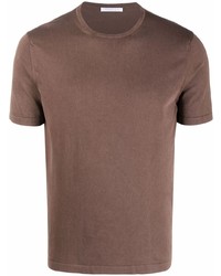 Мужская коричневая футболка с круглым вырезом от Cenere Gb