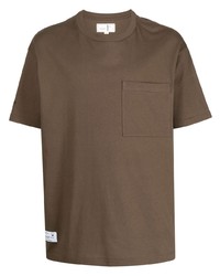 Мужская коричневая футболка с круглым вырезом от Chocoolate
