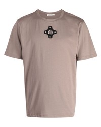 Мужская коричневая футболка с круглым вырезом от Craig Green