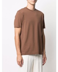 Мужская коричневая футболка с круглым вырезом от Altea