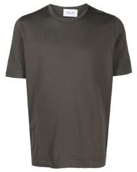 Мужская коричневая футболка с круглым вырезом от D4.0