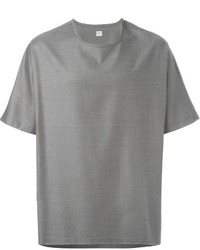 Мужская коричневая футболка с круглым вырезом от E. Tautz