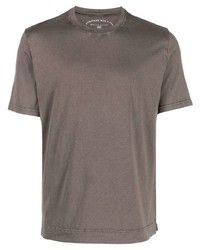 Мужская коричневая футболка с круглым вырезом от Fedeli