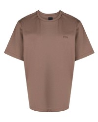 Мужская коричневая футболка с круглым вырезом от Juun.J